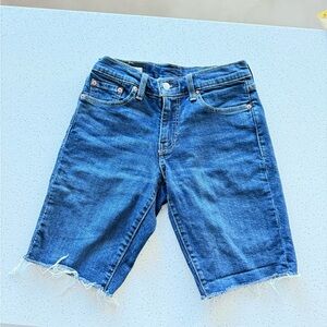 Levi's 511 Blue Denim Cut‎ off Shorts 28”
